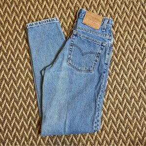Levi's Light Blue High-Rise Straight Jeans
